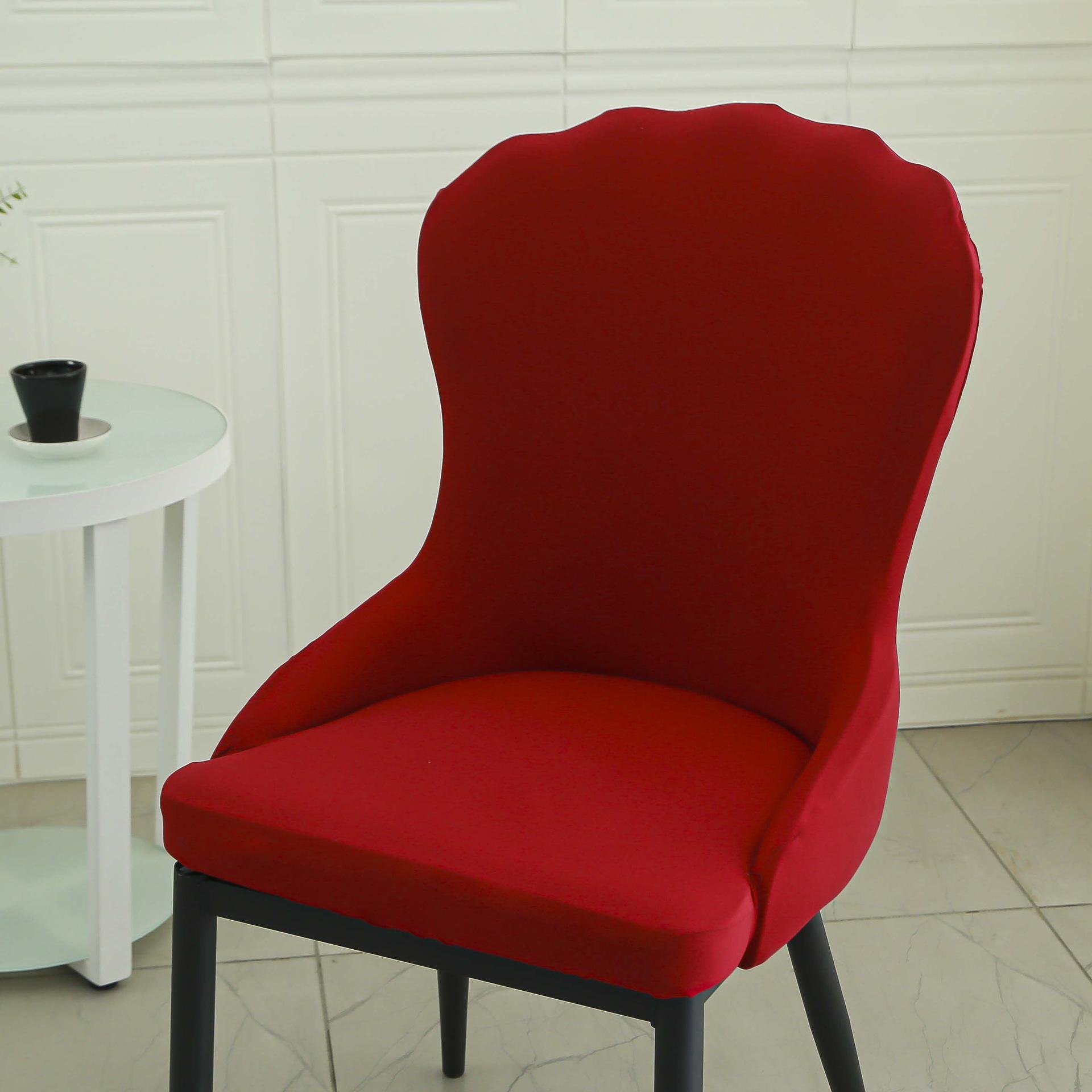 

Чехол для домашнего стула Современный простой легкий роскошный чехол для стула со спинкой Скандинавский повседневный кремовый стиль Чехол для стула из массива дерева для отеля и ресторана 40*41cm