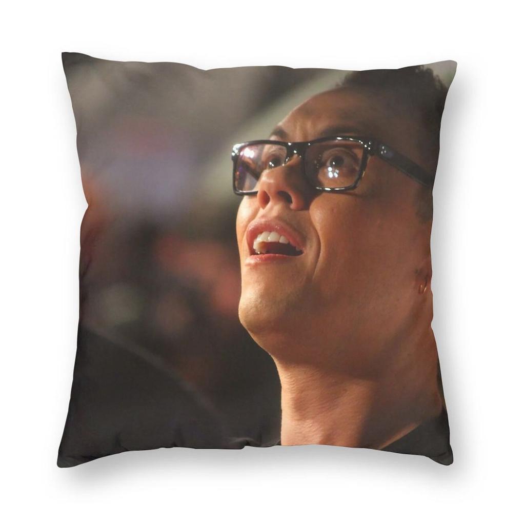 Gok Wan Fashion Consultant Pillowcase Polyester Linen Velvet Pattern Zip Decorative Room Cushion Cover