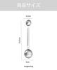 [FineGood] Double-ended Measuring Spoon, 5ml15ml, Silver Stainless Steel, Dishwasher Safe, Shallow Type, with Leveling Tool, Cooking and Seasoning