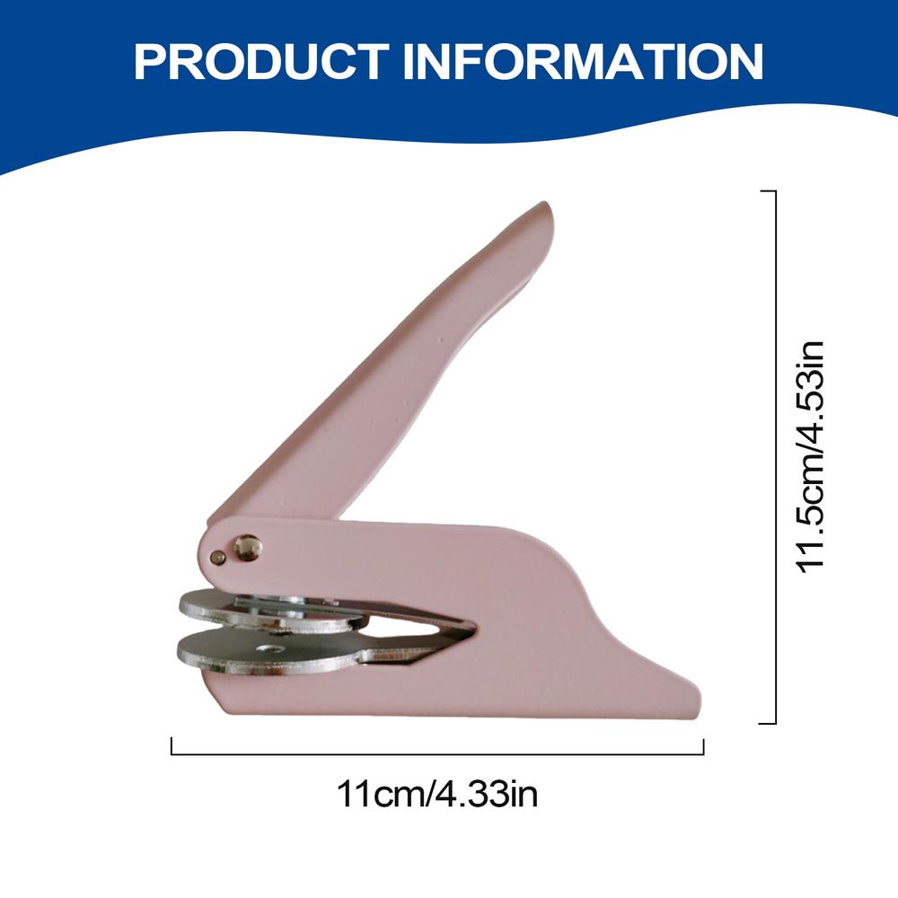 Personal Book Embosser Embossing Stamp Handheld Elegant Wedding Invitations Envelopes Paper Embossed For Women Teachers Home