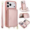 Applicable IPhone17Air Mobile Phone Case Crossbody Apple 17Pro Max Multi-function Mobile Phone Leather Case Zipper Bag