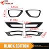 6x Tail Lamp Fog Light Cover Trim Bezels For Jeep Grand Cherokee 2014-2016 Black