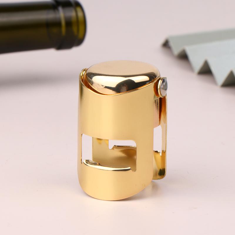 Champagne Stopper Stainless Steel Champagne Bottle Sealer Sparkling Wine Bottle Plug Sealer Leak-Proof Bubble Sealing Bottle Cap