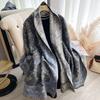 400G Thickened Version Of Retro Ethnic Style Cashew Flower Scarf Women'S Winter High-End Warm Scarf Imitation Cashmere Shawl