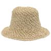 Spring And Summer Woven Bucket Hat Flower Breathable Cool Shade Sun Protection Lady Elegant Fishing Straw Hat