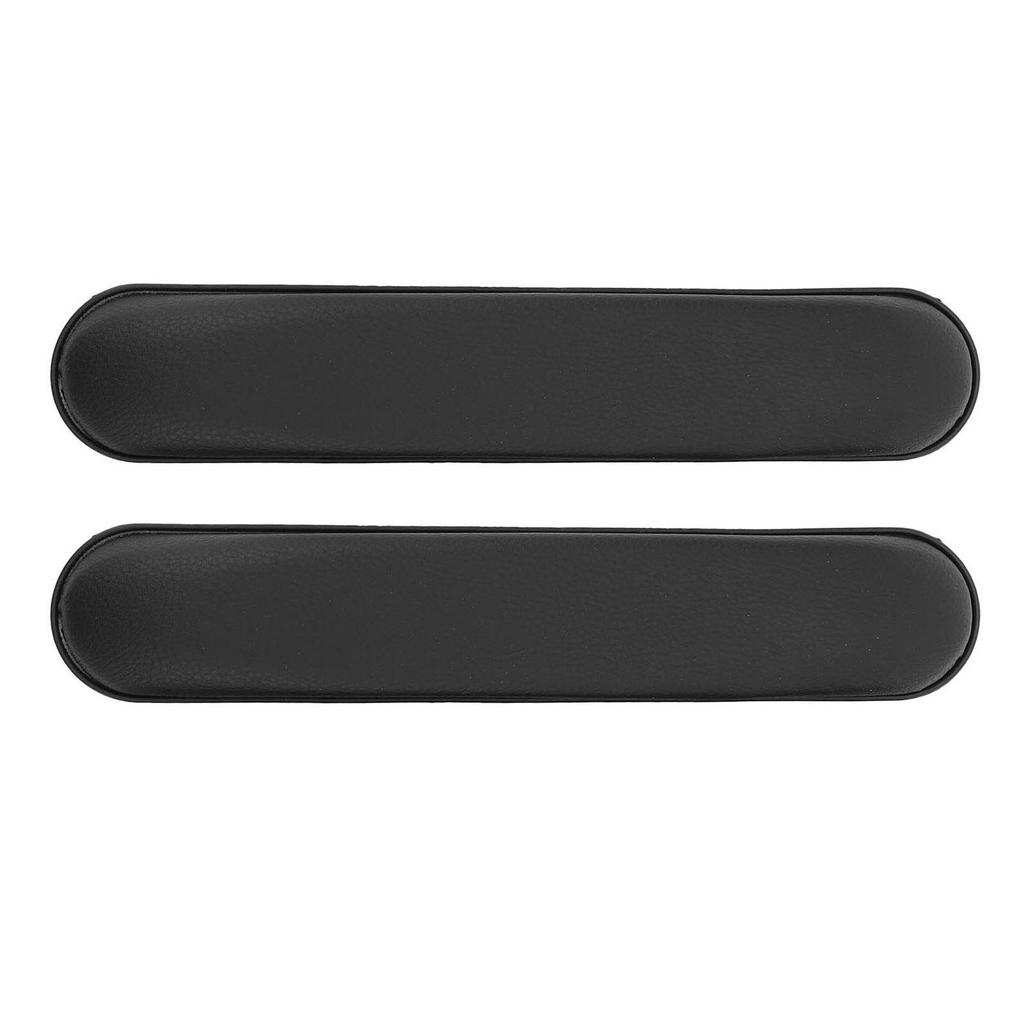 1 Pair Universal Wheelchair Arm Cushion Replacement PU Leather Soft Sponge Water Resistant Wheelchair Arm Rest Pads 10cm Hole Spacing