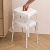 Jeavdarn Bath Chair (Seat Height: Approx. 30cm) High, Mold-Resistant, Antibacterial, Breathable, Quick-Drying, Hygienic, White