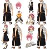 Premium Fairy Tail Natsu Dragneel Cosplay Costume Set With Stylish Scarf And Skirt
