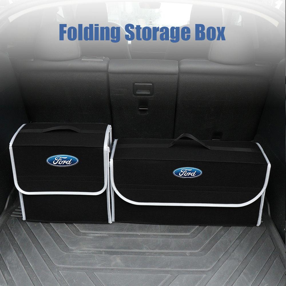 Collapsible AutoTrunk Storage Bag Felt Organizer Box Car Clutter Sorting Tool For Ford Focus 2 MK2 Fiesta Mondeo Galaxy Ecosport