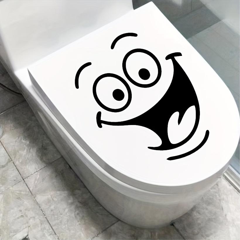 Tuvalet Neşeli Çıkartma Banyonuza Biraz Eğlence Katın Klozet Kapağı Çıkartmaları Kendinden Yapışkanlı Banyo Dekoratif Ev Duvar Çıkartması