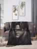 Leon Kennedy Resident Evil Quality Warm Throw Blanket for Winter  Fashionable Bedspread for Living Room Bedroom Ideal for Men an