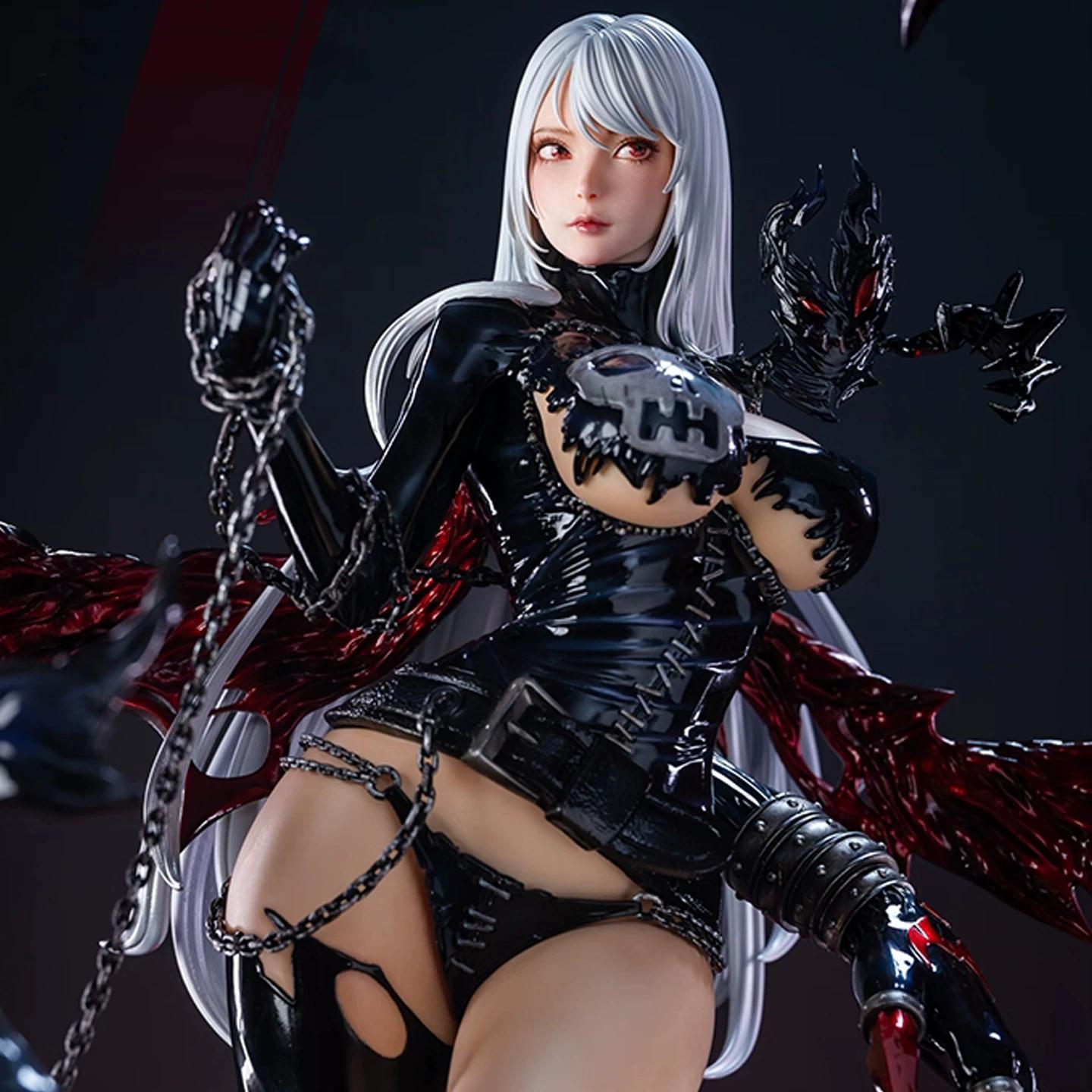 

Digimon Lilithmon GK Figure Exquisite Winged Demon Anime Statue Tabletop Decor Trendy Toy Collectible Gift For Anime Otaku Fans белый