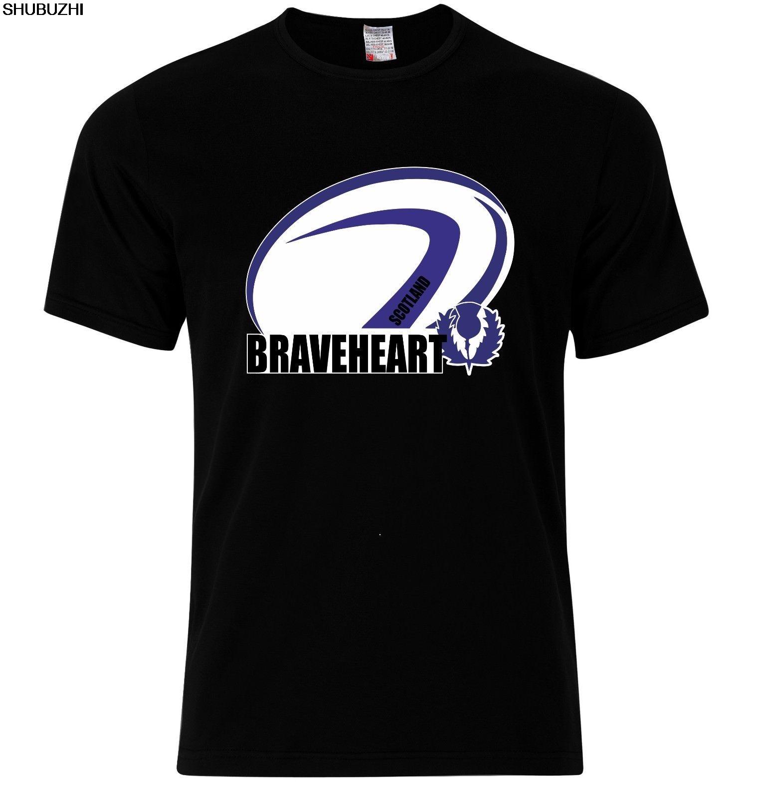 Scots Fan Scottish William Wallace Braveheart Scotland Rugby Union T Shirt  Cool Casual pride t shirt men Unisex New Fashion S