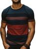 Modne koszulki męskie z nadrukiem 3D w paski, letnie, casualowe, z okrągłym dekoltem, krótkim rękawem, luźne, vintage, oddychające, t-shirty, bluzy