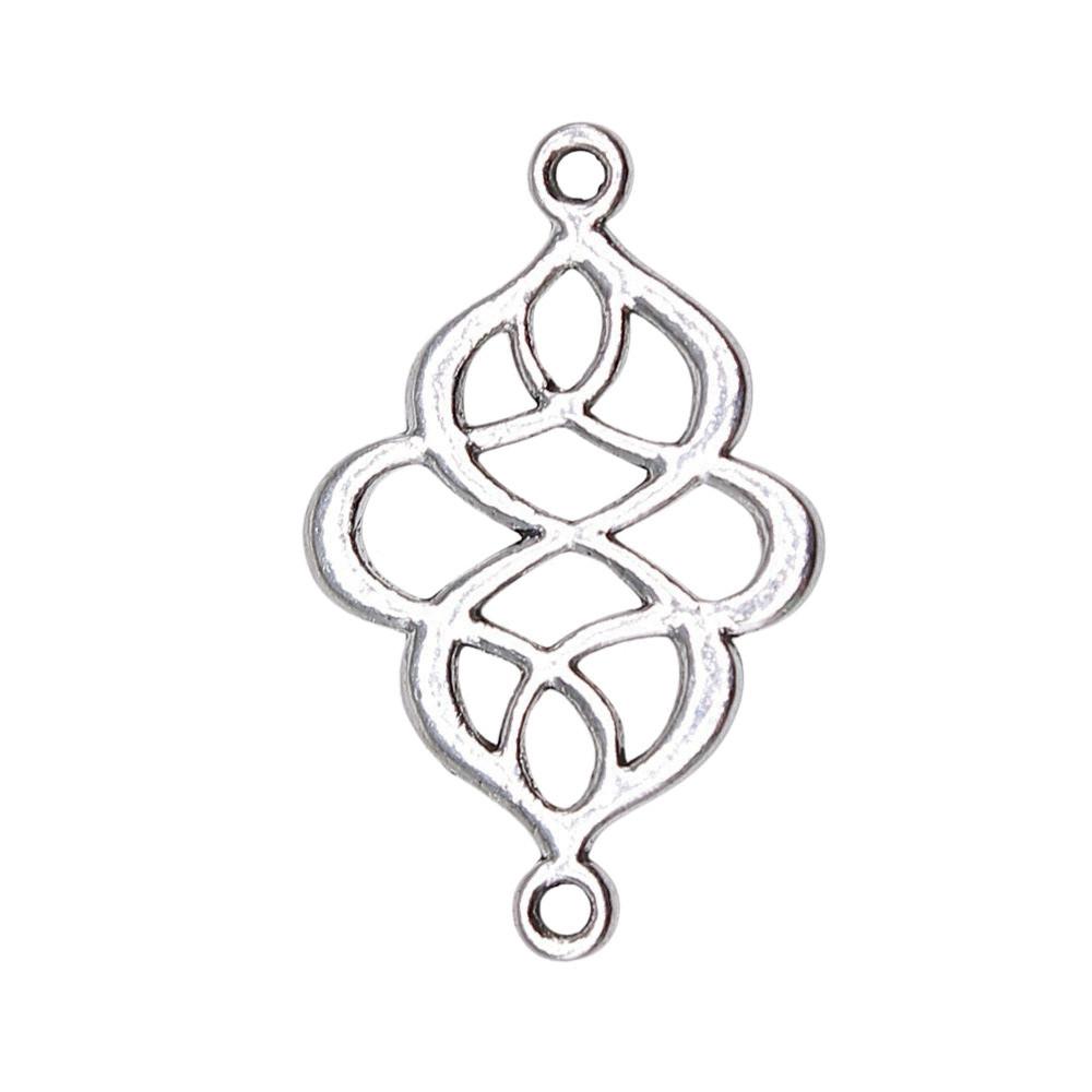 Double Hole Bow Connectors Cute Ribbon Charms For Earring And Bracelet Making