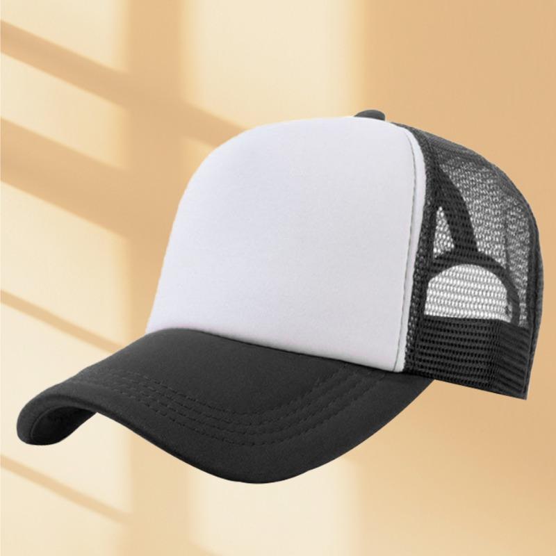 Sponge mesh cap embroidered baseball cap summer shading sun protection breathable