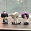 4pcs blue lock  anime figure isagi yoichi bachira best shoulder to shoulder sleep q-version kawaii model statue boy toy present