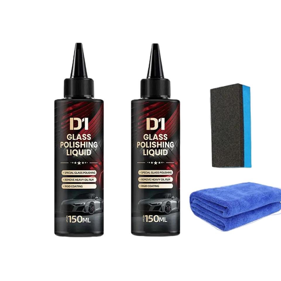 Glaspoliturpaste Hochglanz Ölfilmentferner für Auto-Windschutzscheibe Heimfenster Sichere Formel Lang anhaltender Glanz Reiniger 150ml
