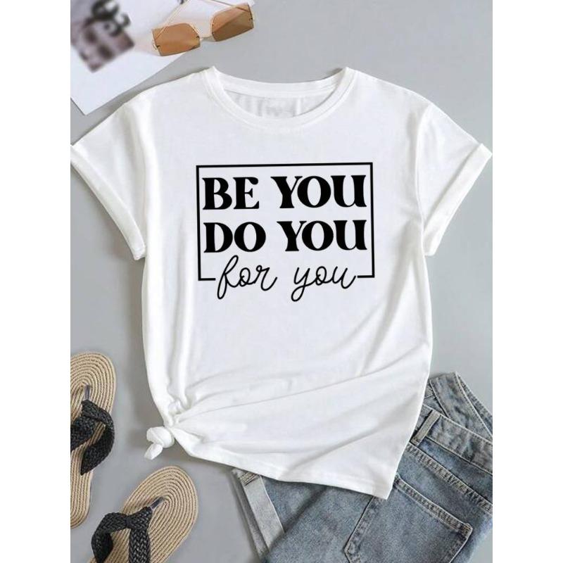 (European Size) Sweet Love Women Trend Cute Short Sleeve Fashion Tee Top Clothing Print Lady Casual T-shirt Female Graphic T-shirts