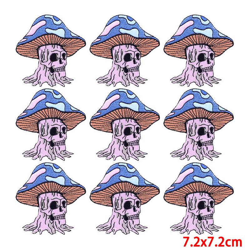 10 Pcs/lot Embroidery Patch Iron On Patches For Clothing Patches On Clothes Jackets Decor Applique Sew Supplies