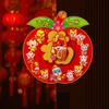 Chinese Style Fu Character Door Sticker 3D Design New Year Wall Sticker  Wall Door Decoration
