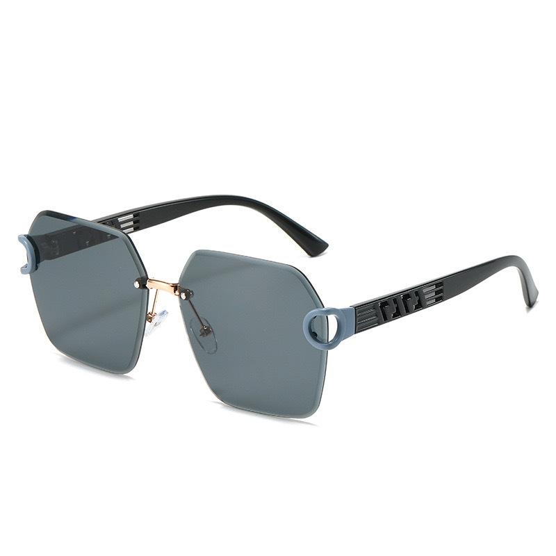 Bezrámové Orezané Nepravidelné Dámske Slnečné Okuliare Uv Ochrana Okuliare Trendy Retro Slnečné Okuliare Pánske