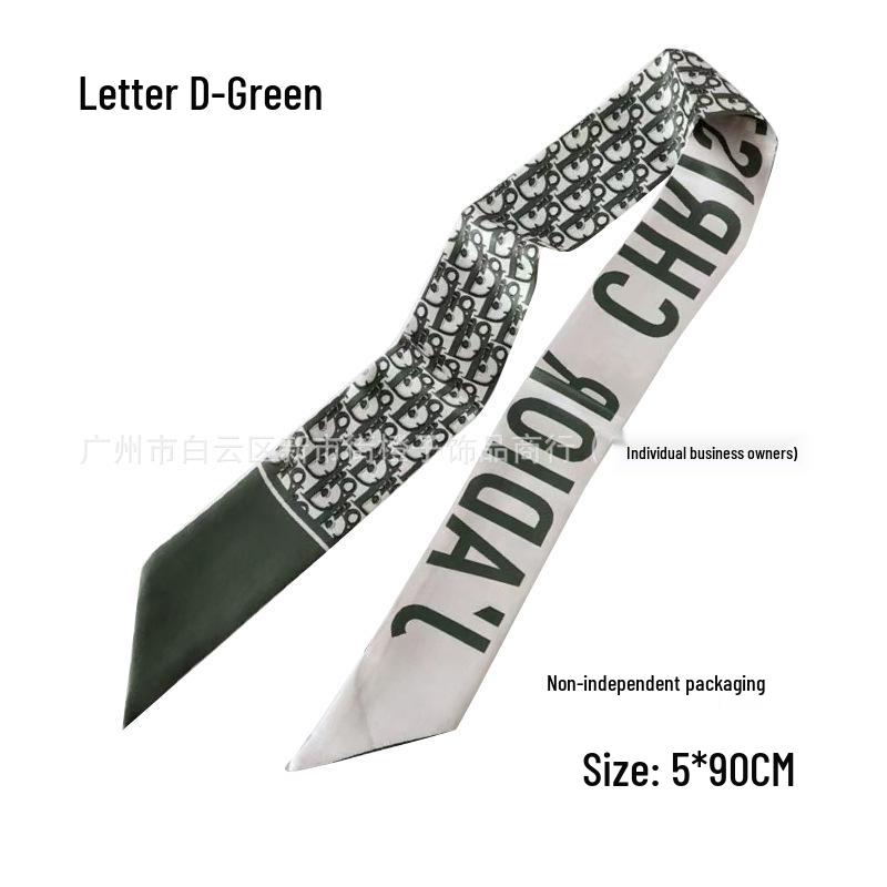 Silk Scarf Accessory: Long Ribbon for Bag, Headband, or Hair Tie