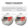 For Toyota Car Wheel Center Hub Caps Sticker Auto Emblem Wheel Center Cap Yaris Corolla Rav4 CHR Auris Cruiser Prius Voxy