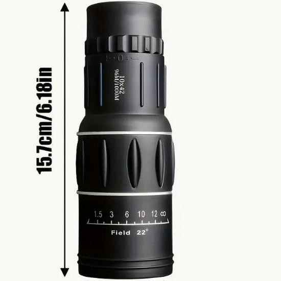 Outdoor 10x42 HD Monocular Telescope – Portable High Power Professional Handheld Device