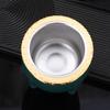 Durable 180 ML Stainless Steel Double Wall Cup Flat Bottomed Rust-proof Mate Cup Tortoiseshell Pattern Eggshell Cup Office