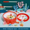 Double-Sided Wooden Magnetic Fishing Toy for Toddlers – Educational Ocean-Themed Bucket with Intelligence-Car Feature