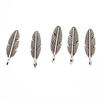 20pcs 6x21mm  Feather leaf Charms for Jewelry Making pendant ,Vintage Tibetan Silver kC Gold,DIY Handmade Jewelry Findings