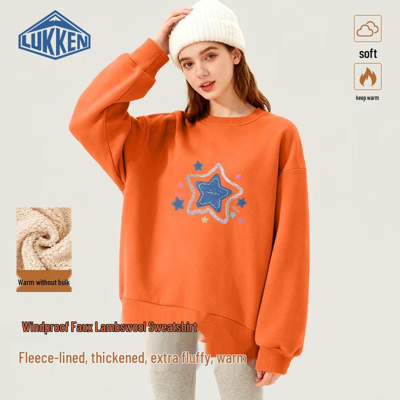 

LUKKEN Women s Sherpa-Lined Round Neck Sweatshirt 2XL