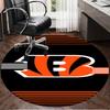Cincinnati-Bengals Helmet Round Rug for Livingroom,Bedroom, Palyroom, Chair Rug, Area Rug, Circle Carpet, Large Size Fan Christmas Gift