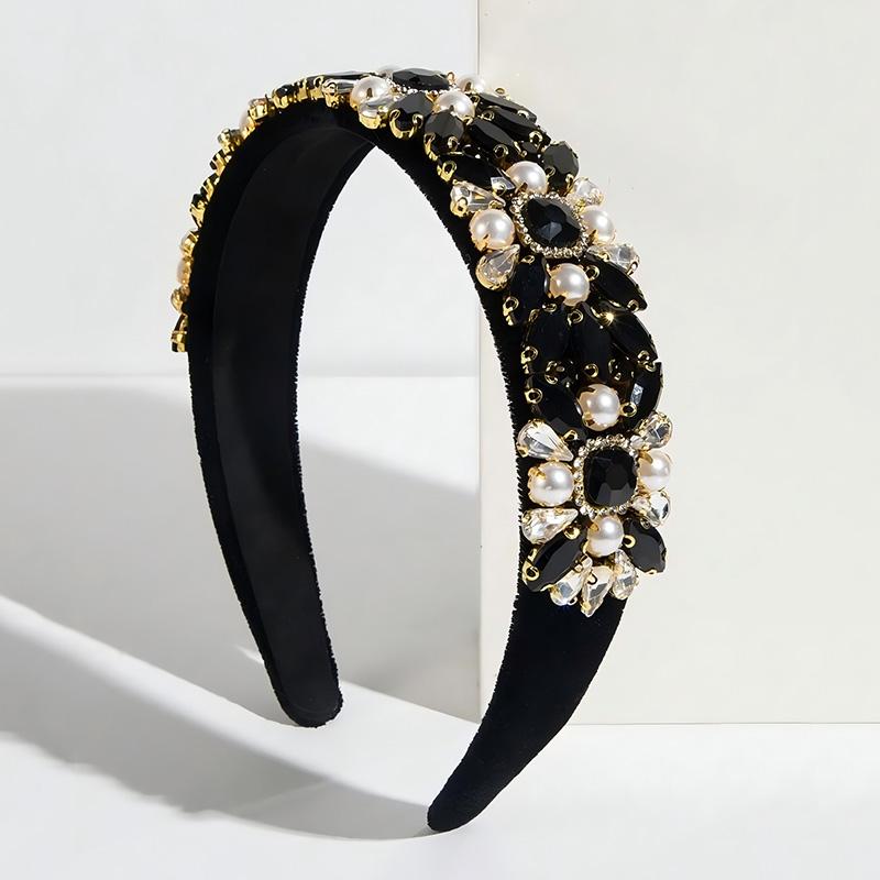 1pc Fashion Jewelry Hair Accessory Rhinestone Artificial Pearl Parties Banquets Daily Wear Women's Luxurious Hair Hoop Hair Band