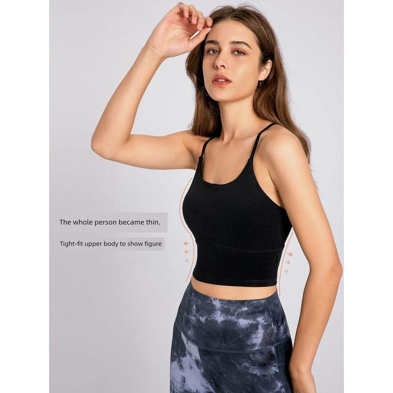 Lu Same Sports Vest Women's Summer Thin Detachable Chest Pad Fashion All-Matching Outwear Casual Workout Exercise Underwear