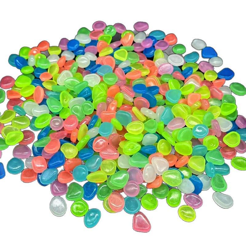 Medelstora Konstgjorda Lyser i Mörkret Stenar för Vas, Krukväxter och Akvarielandskap (1-1,5 cm)