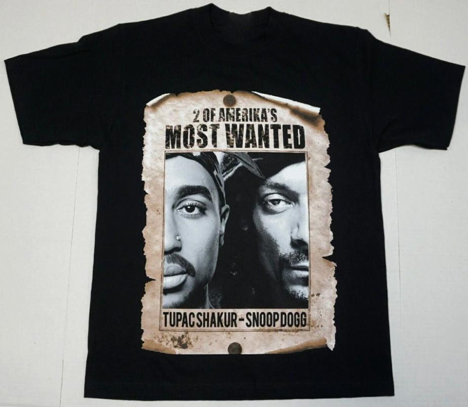 Футболка 2Pac Snoop Dogg Самый разыскиваемый Тупак Шакур Мужская Футболка Подарок Мужчины Женщины ГОРЯЧАЯ Унисекс Футболка XXL