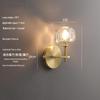 Luxury Crystal Bedside Hanging Lamp: Modern High-End Design for Bedroom or TV Wall