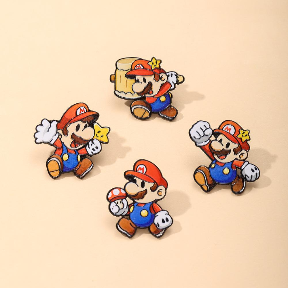 Cartoon brooch badge, cute animal enamel pin, jewelry decoration, cute style collar pin, fan gift