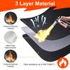 50x70cm Fireproof Mat | Tabletop Fiberglass Silicone Fireproof Mat | Heat-Resistant Mat for Air Fryers | Fire-Resistant Mat for Coffee Makers | Non-Sl