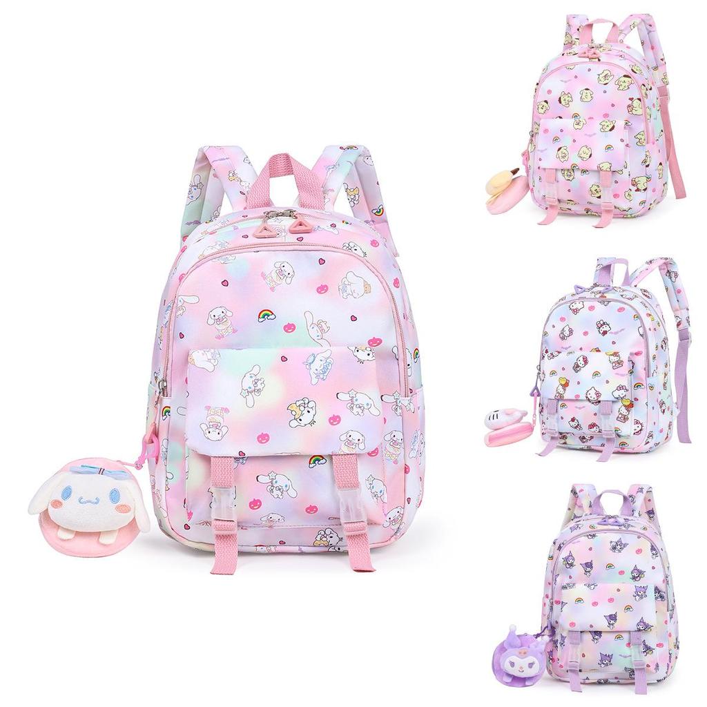My Melody Cartoon Kids Backpack With Breathable Canvas For Kindergarten Daily Use