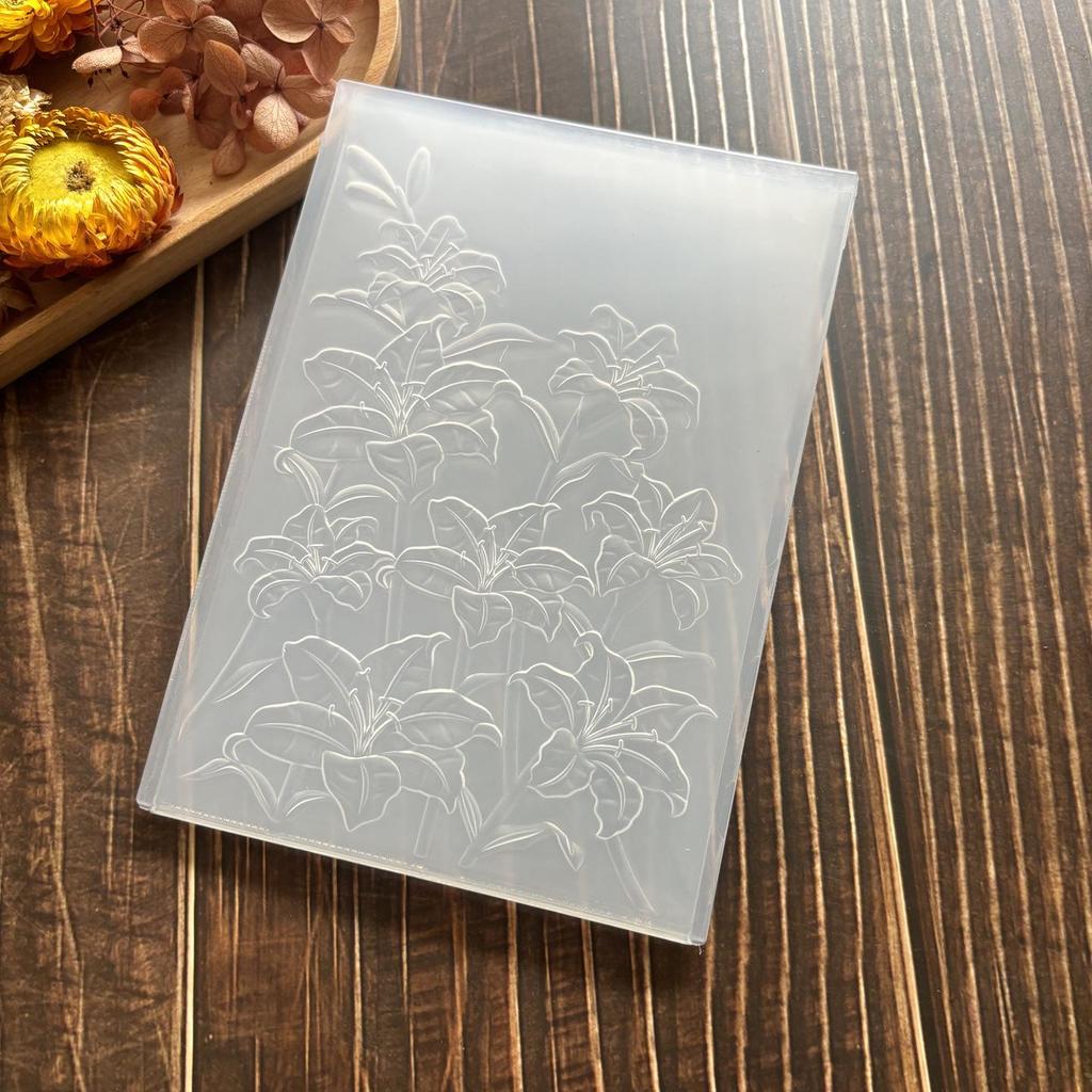3D Textured Plastic Embossing Mold - Concave-Convex Template for DIY Journal Embossing, Set of 39.