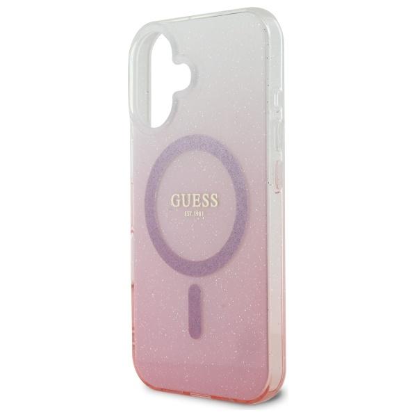 Guess Guhmp16Mhgrcelp Iphone 16 Plus6.7 Różowy/Pink Hardcase Iml Glitter Gradient Magsafe