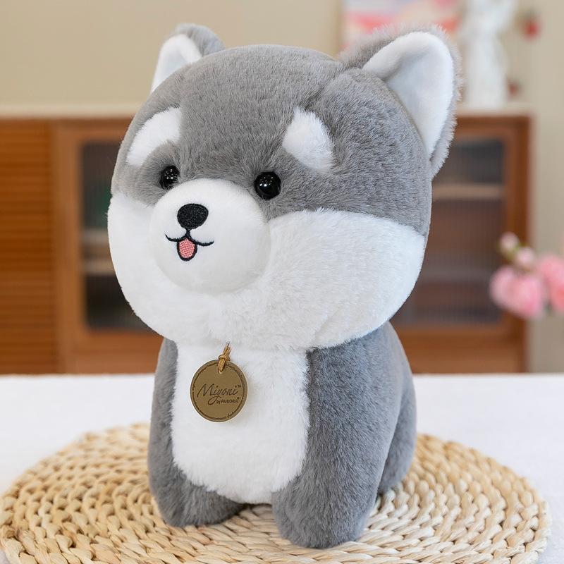 

Новая кукла-щенок милый хаски пищалка плюшевая игрушка милое имитационное животное волк собака 18cm0.1kg