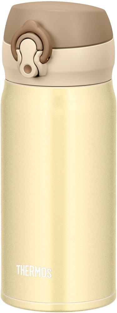 

Thermos Water Bottle Vacuum Insulated Mobile Mug 350ml Creamy Gold CRG JNL-353