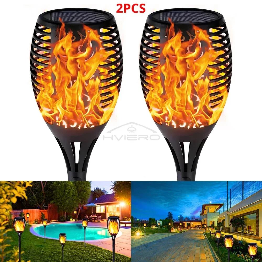 12LED Solar Flame Light Outdoor Waterproof 12LEDs Torches Landscape Lamp For Outdoor Courtyard Garden Yard Halloween Decorations