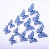 12Pcs/Set Red Blue Pink 3D Hollow Butterfly Wall Stickers For Wedding Home Decoration Living Room Decor Art Butterflies Decals