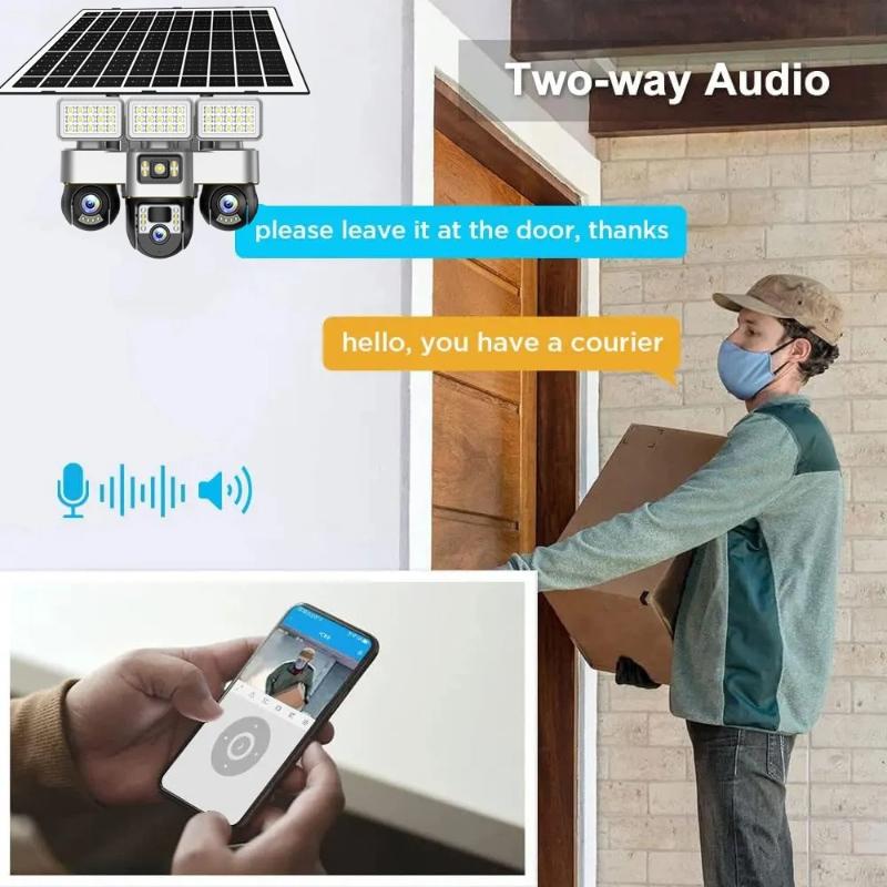 Multi-purpose Solar Light & 4G/WIFI Camera, Smart Lighting, Security Human Tracking HD Video Surveillance