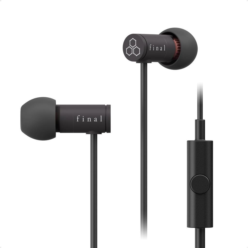 Final VR500 for Gaming Canal Type Gaming Earphones with Small Gray Microphone, Size,
